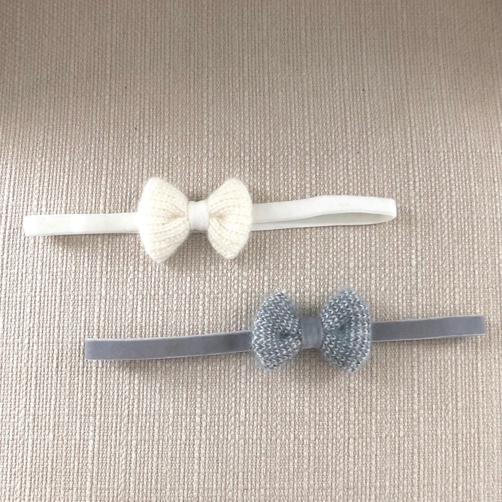 Lot of 2 Wool/Velvet Headbands